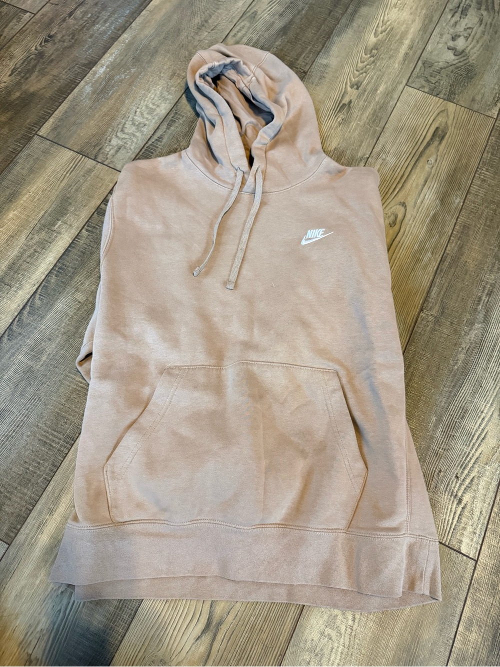 Nike Hooded Pullover Sweatshirt - light brown. Unisex large